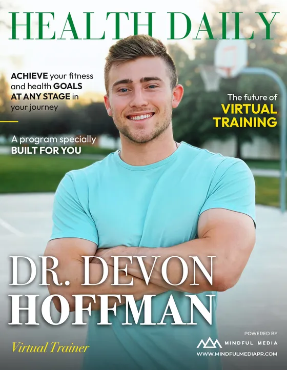 Health Daily magazine cover featuring Dr. Devon Hoffman